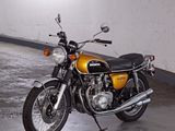 a motorcycle that is parked in a parking garage