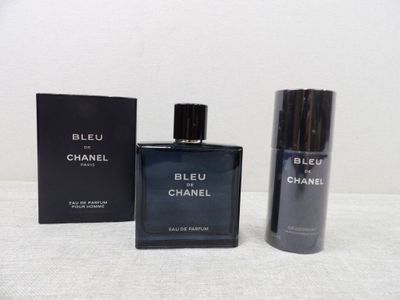 Eau de toilette en vaporisateur et lait corporel « Bleu de Chanel » de Chanel