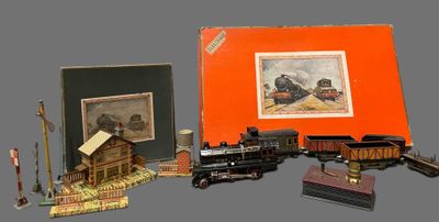 a picture of a toy train set with a picture of a train