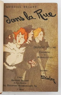 an old book with a picture of a group of women