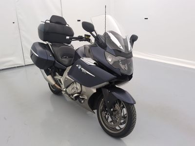 a motorcycle that is parked in a room