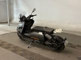 a motorcycle that is parked in a garage