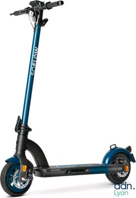 an image of a blue scooter on a white background