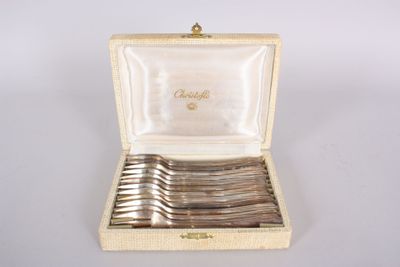 a box of silverware that is sitting on a table