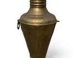 brass vase on a white background with a white background