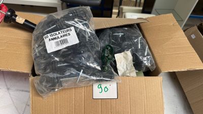 a box with a bunch of items inside of it