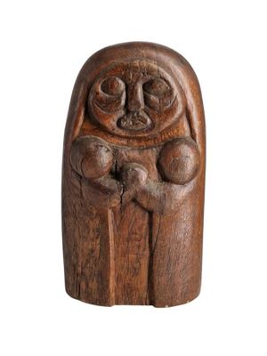 VOISIN Gérard (1934), Maternité, chêne sculpté, signé et dat… - Photo 1