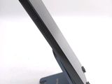 a close up of a cell phone on a stand