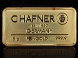 lingot d'or portant le nom d'une entreprise allemande