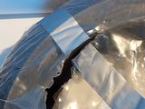 a large metal object that has been wrapped in foil