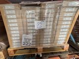 a pallet with a lot of boxes on top of it