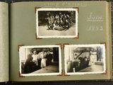 an old photo of a group of people in an old photo book