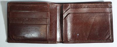 REUMON Portefeuille en cuir marron