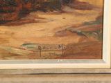 an image of a painting of a landscape with trees and a river