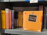 many books on the shelves in the library