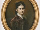 portrait d'un jeune homme vêtu d'un manteau marron et d'un col en dentelle blanche