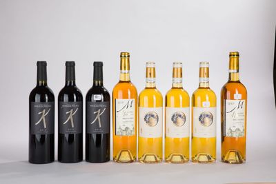 plusieurs bouteilles de vin sont alignées sur une surface blanche