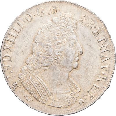 a close up of a coin on a white background