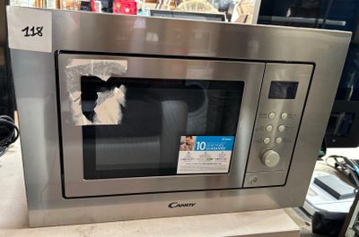 a microwave that is on display in a store