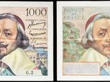 deux images différentes représentant une femme et un homme sur un billet de banque