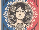 l'image d'une affiche avec un visage de femme