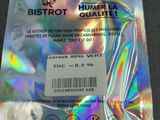 a close up of a plastic bag with a label on it