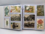 an open book with a bunch of pictures on it