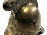 helmet of a roman soldier on a white background