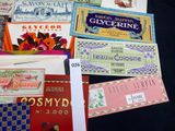 many different types of business cards laid out on a table