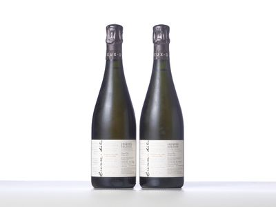 deux bouteilles de vin posées l'une à côté de l'autre sur une table