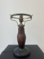 LUSCHER (XX), Pied de lampe en verre dégagé à l'acide à déco… (photo 4)