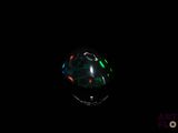 an oplite in the dark with a black background