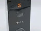 the packaging of the box for the headphones has a logo on it