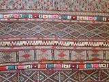 an image of a rug with many different patterns on it