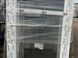 a large window that has been wrapped up on a pallet
