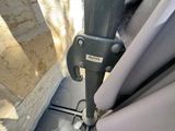 a close up view of a seat in a car