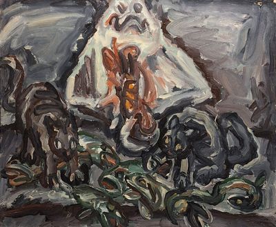 Jacques DANIEL (1920-2011) La raie n°4 d'après Chardin, 1989