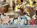 a store window with a lot of different items in it