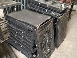 a lot of crates that are stacked on top of each other