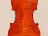 an old violin with a wooden back and a long neck