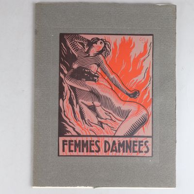 a book with a picture of a woman sitting on a chair