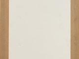 a painting of a brown frame with a white background
