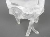 an ice sculpture of a chair made of ice