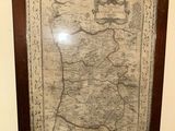a picture of a picture of a map on the wall