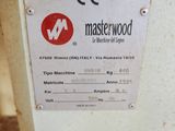 a label on the back of a machine that says masterwood