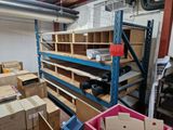many boxes and boxes on the shelves in the warehouse