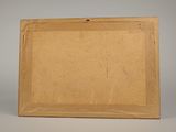 a picture of a piece of brown paper on a table