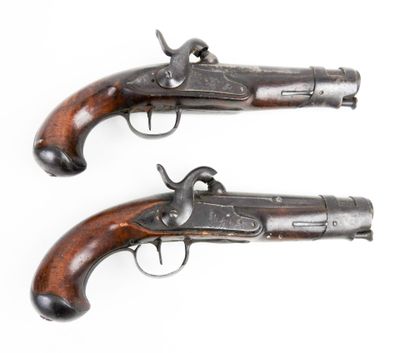 ARMES à FEU. Paire de pistolets de gendarmerie modèle AN IX …
