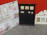 a picture of a refrigerator and a picture of a picture of a house