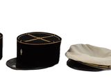 three hats that are sitting next to each other
